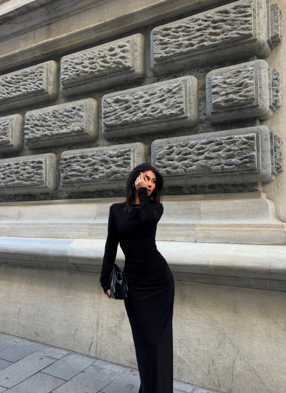 Robe longue moulante