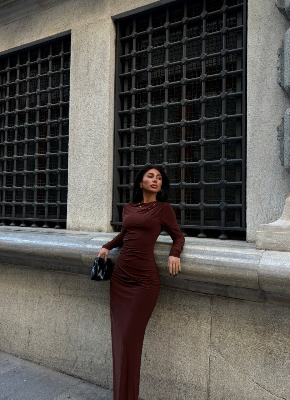 Robe longue moulante