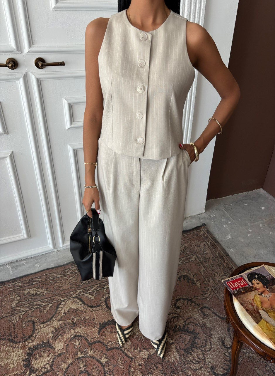 Ensemble Chic Structuré Beige