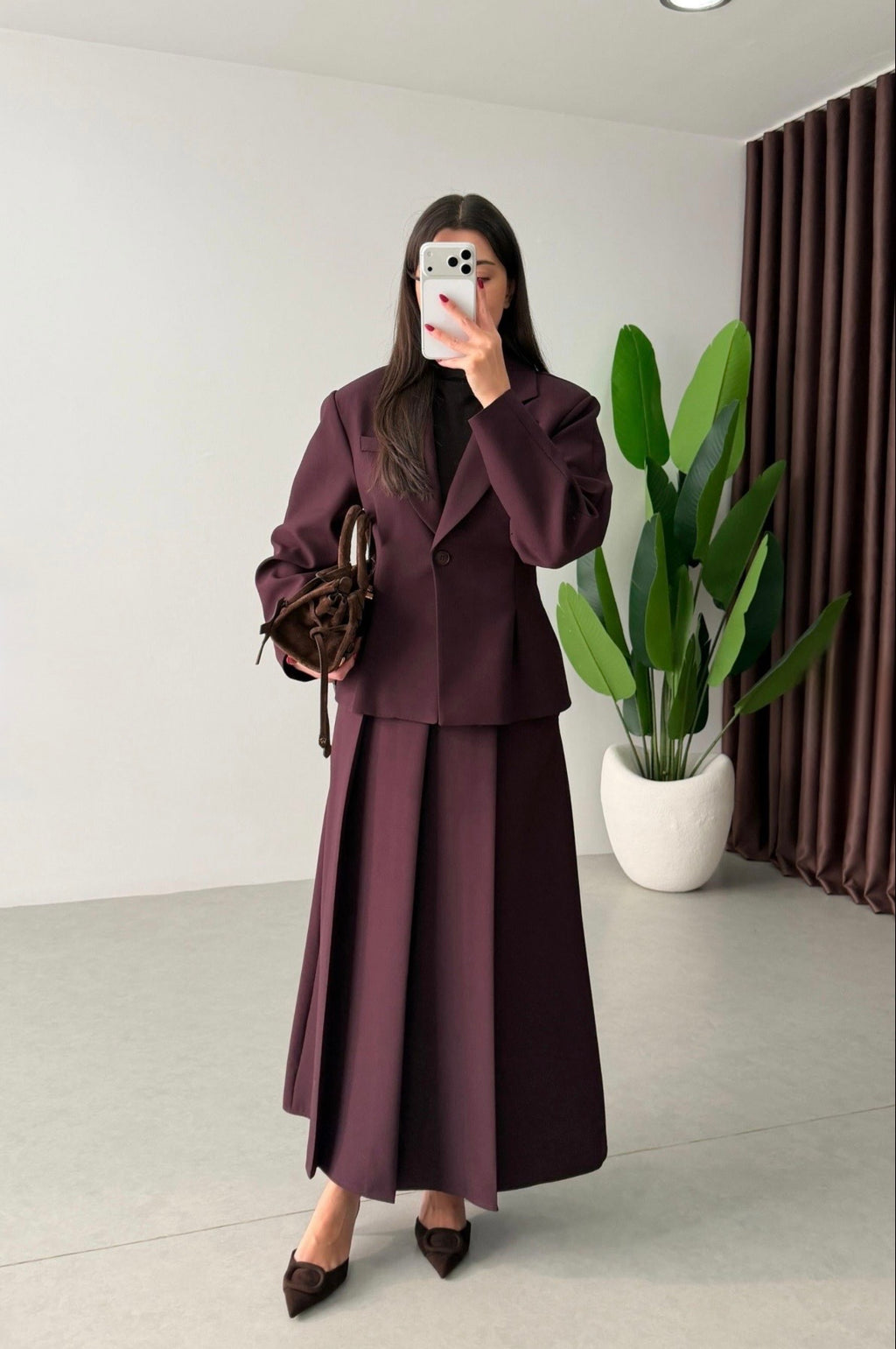 Ensemble blazer & jupe élégante