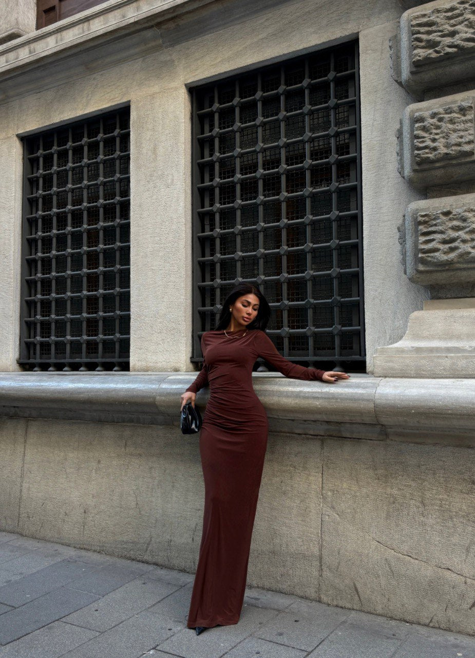 Robe longue moulante