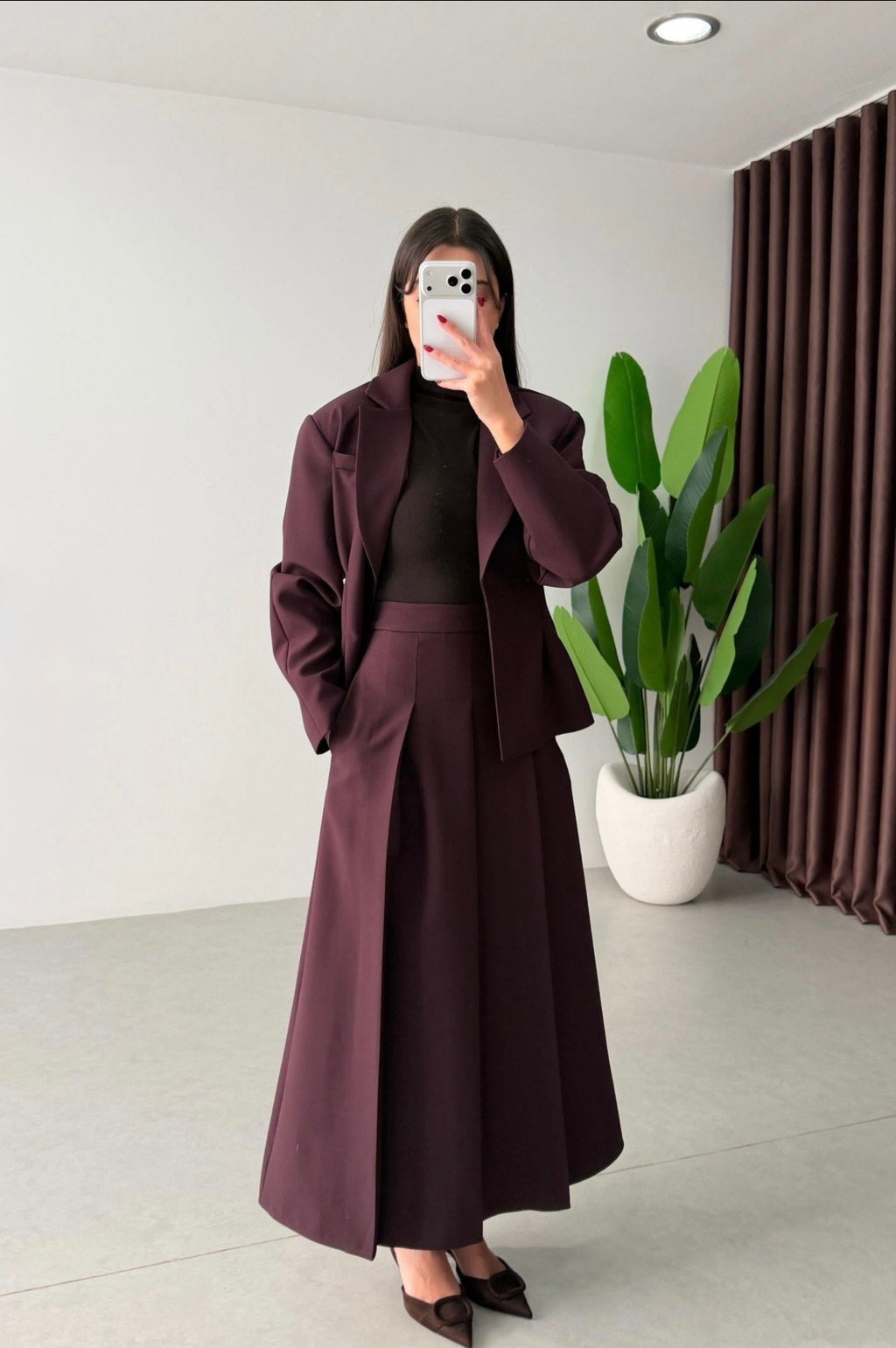 Ensemble blazer & jupe élégante