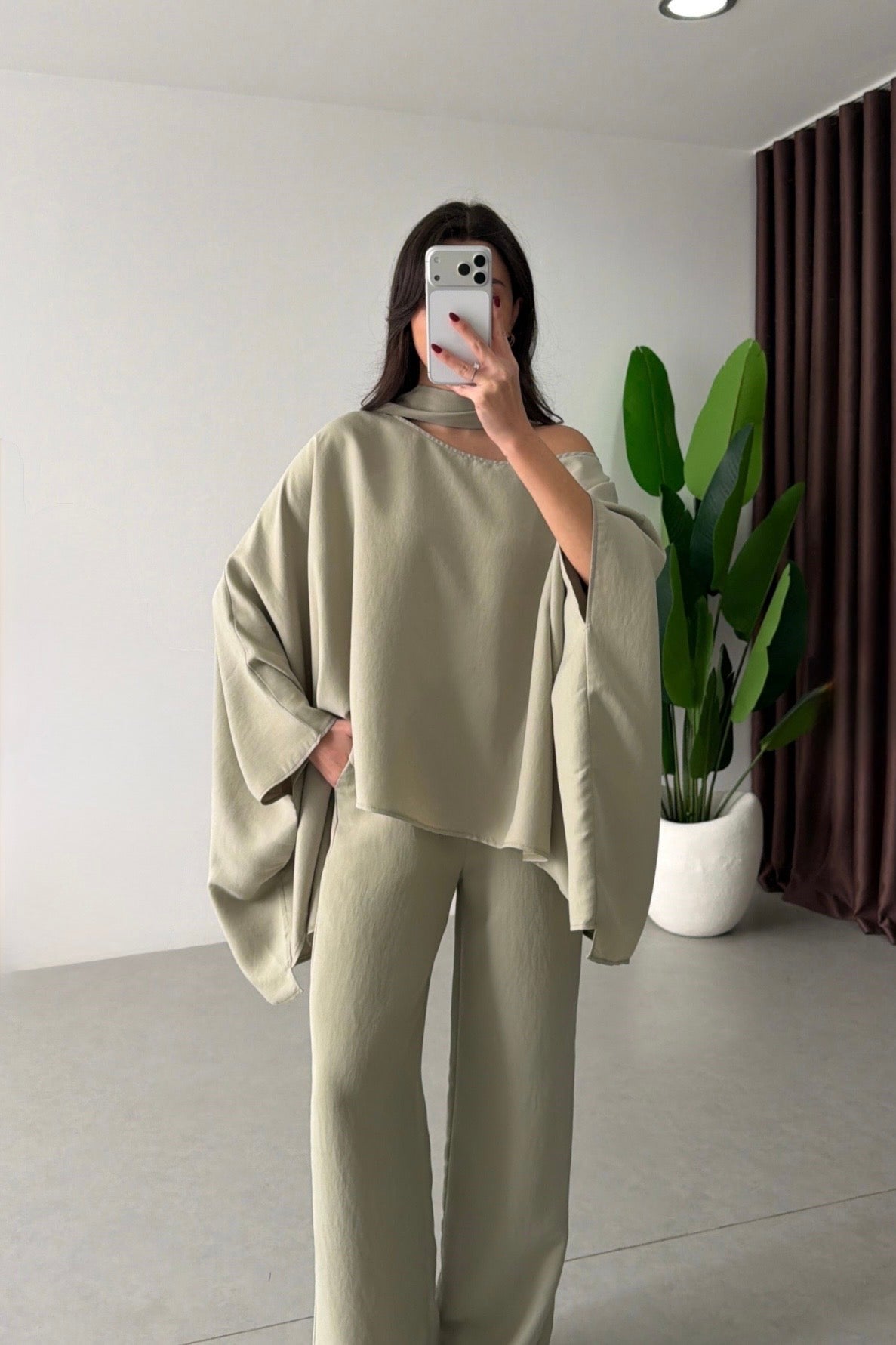 Ensemble fluide élégant (Haut + Pantalon)