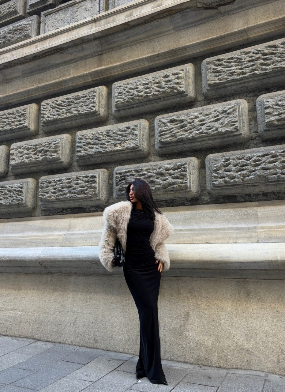 Robe longue moulante