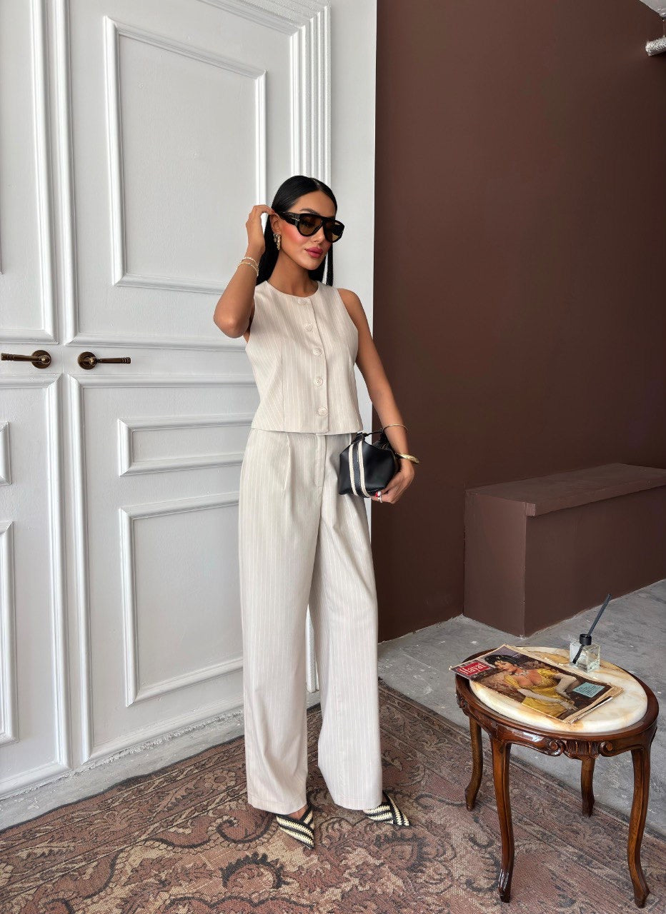 Ensemble Chic Structuré Beige
