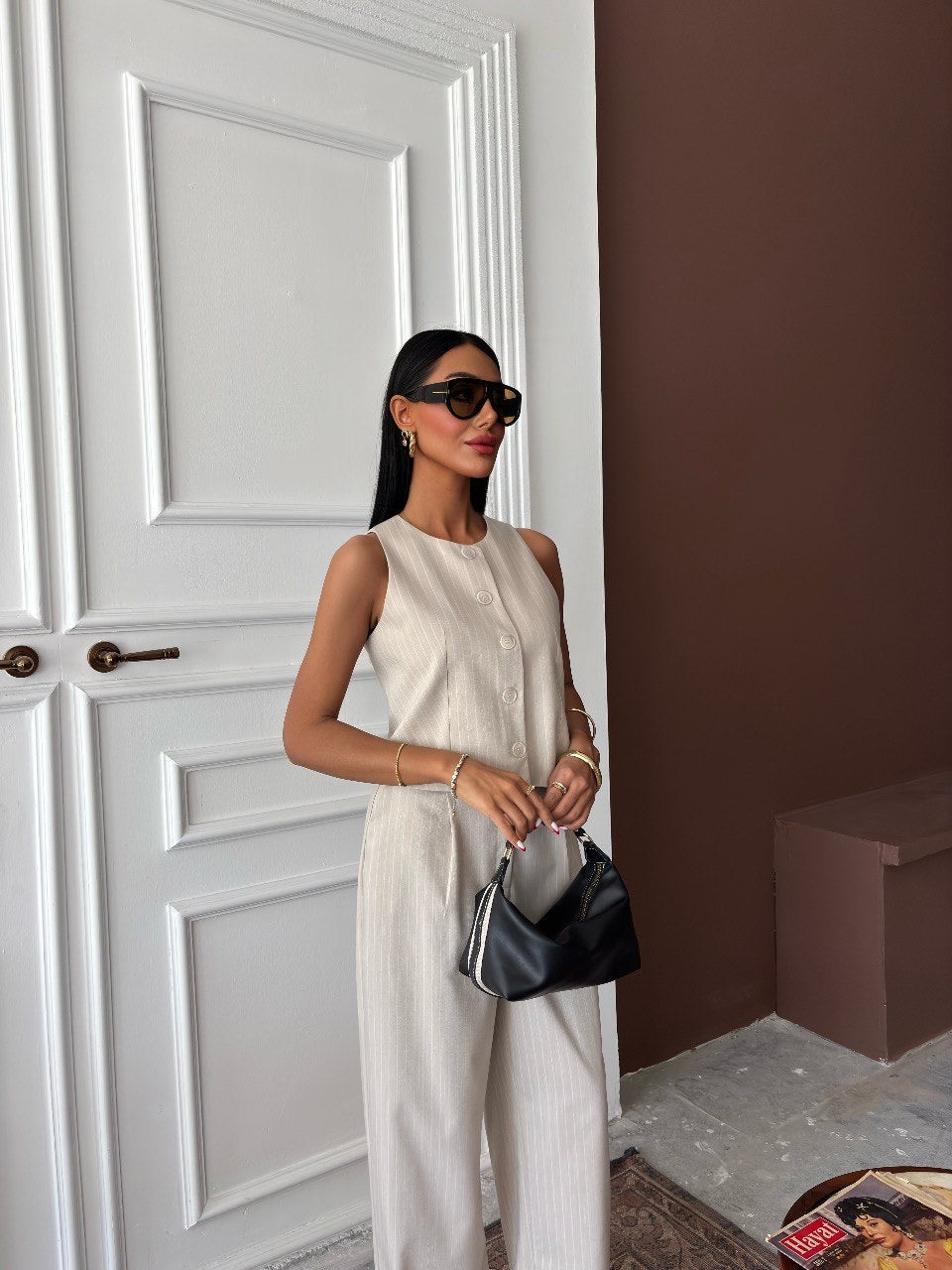 Ensemble Chic Structuré Beige