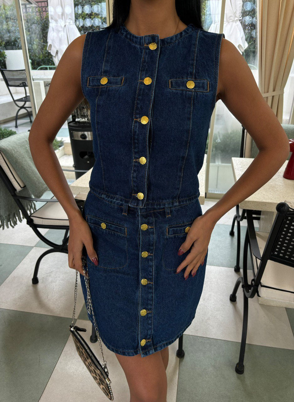 Ensemble Denim ( Haut & Jupe )