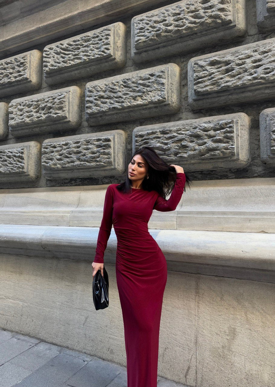 Robe longue moulante