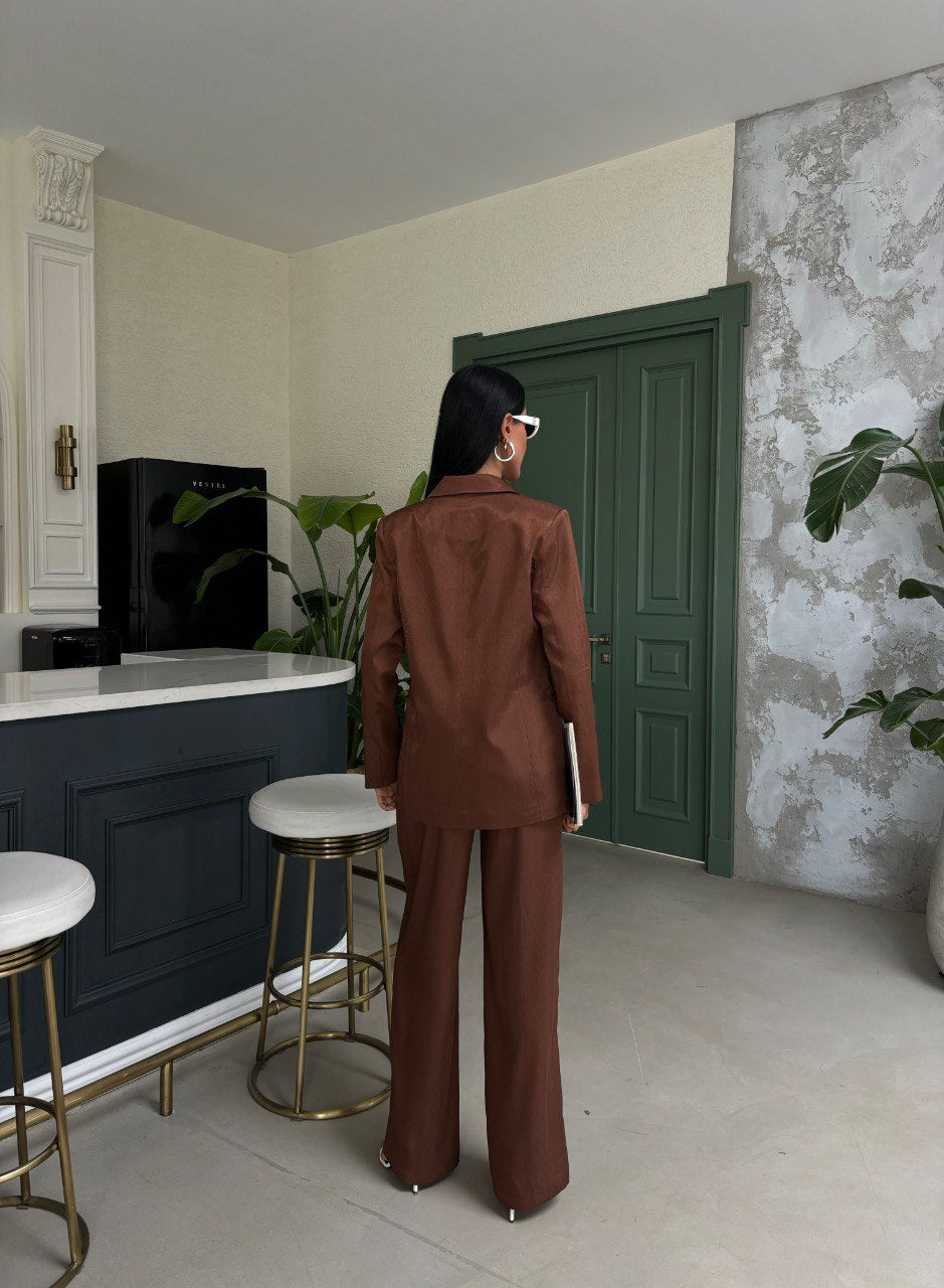 Ensemble Satiné avec ceinture