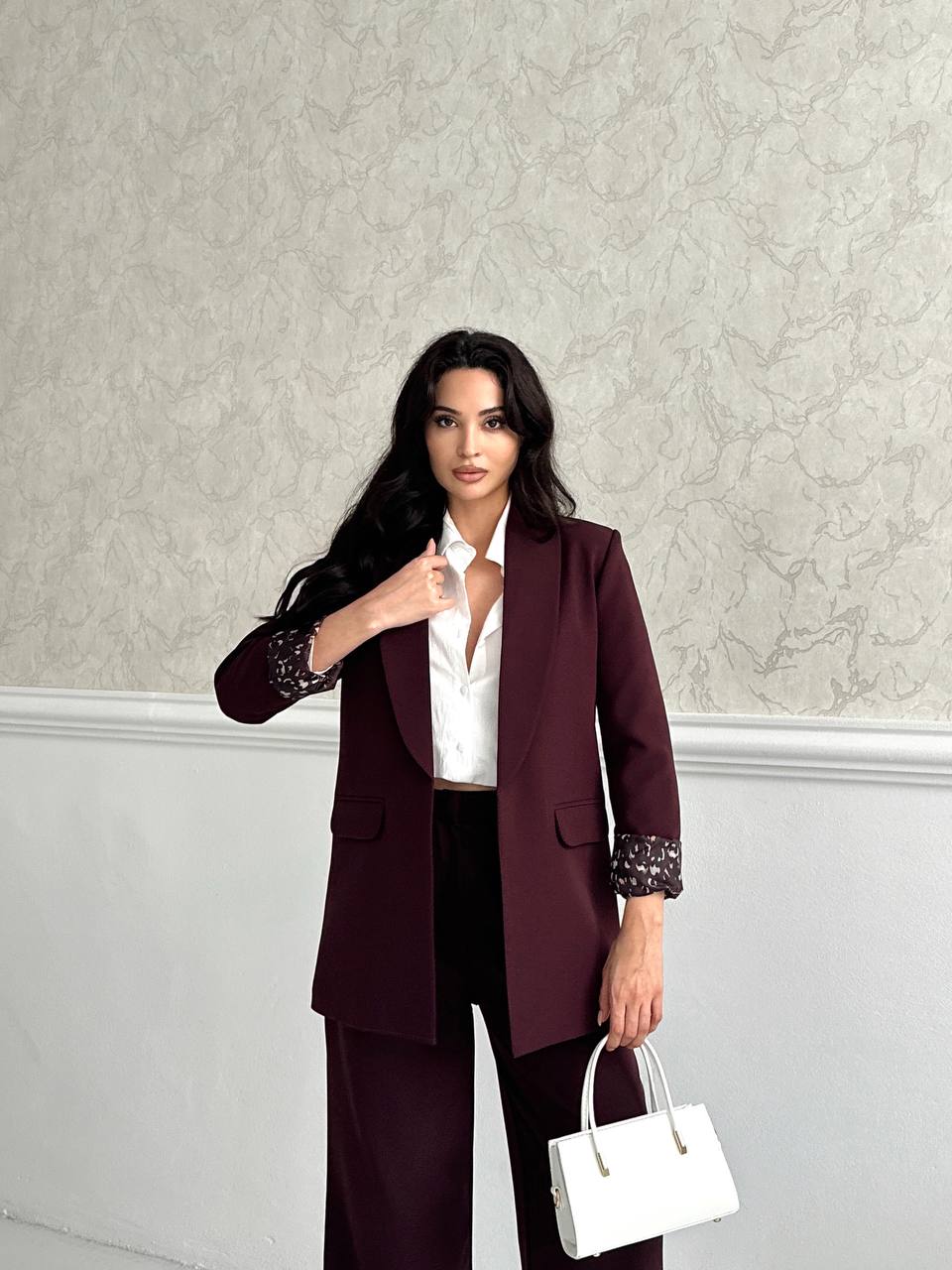 Blazer léopard + pantalon